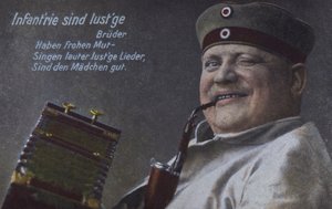パイプを吸うドイツ軍兵士（カラー写真 作： Photographer German