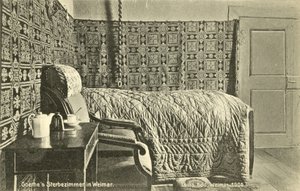 ゲーテの死の部屋、ワイマール（カラー写真 作： Photographer German