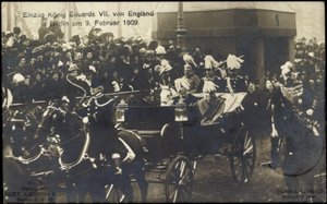 1909年2月9日、ベルリンでのエドゥアルト7世対イングランド戦 作： Photographer German