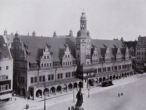 ライプツィヒ：旧市庁舎（モノクロ写真 作： Photographer German