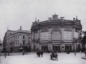 ライプツィヒ：パノラマ（モノクロ写真 作： Photographer German