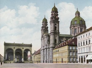 ミュンヘン/Munich: Theatinerkirche U Feldherrnhalle (photo) 作： Photographer German