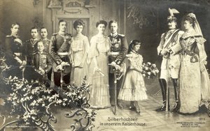 ドイツ皇帝ウィルヘルム2世とアウグスタ・ヴィクトリア皇后の銀婚式