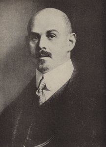 ドイツの実業家で政治家のWalther Rathenau（モノクロ写真）。 作： Photographer German