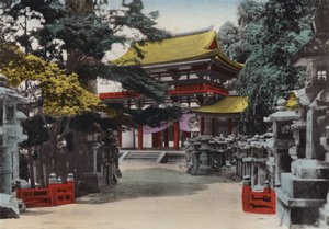 1912年頃の日本。767年、京都近郊の奈良に春日大社を設立（写真 作： Photographer Japanese