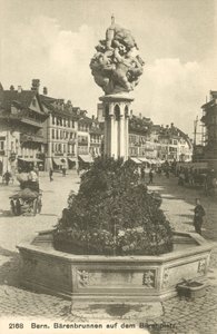 スイス、ベルン、バレンブルンネン（モノクロ写真） 作： 写真家 スイス