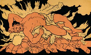 オエタ山のヘラクレス、1880 作： Picart