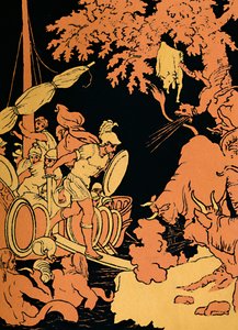 火を吹く雄牛、1880 作： Picart