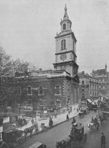 聖ボトルフのないビショップスゲート教会、ロンドン市、c1890 1911 作： Pictorial Agency