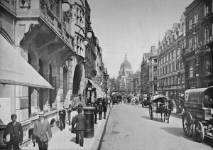 フリートストリート、ロンドン市、c1900 1911 作： Pictorial Agency