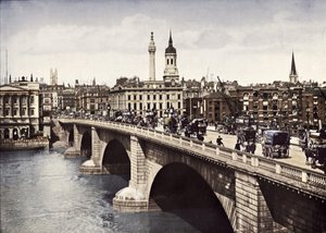ロンドン橋、ロンドン市、1911 作： Pictorial Agency