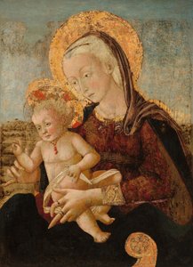 マドンナと子供、c。 1475年。 作： Pier Francesco Fiorentino