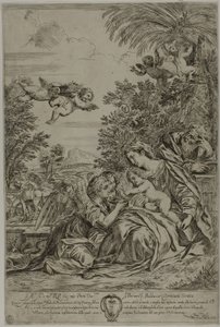 エジプトへの飛行 作： Pier Francesco Mola