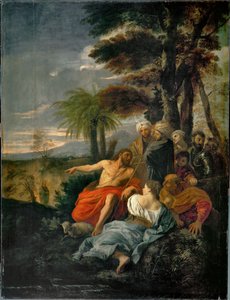Saint Jean-Baptist prechant dans le desert - 砂漠で説教する聖ヨハネ・バプテスト ... 作： ピアフランチェスコモラ