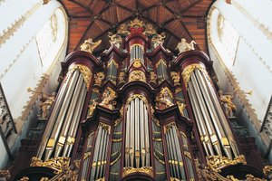 クリスチャン・ミュラー（1690-1763）によって建てられた聖バボーク教会（Grote Kerk）のオルガン（オランダ、ハーレム