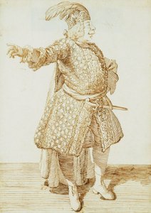 Castrato Gaetano Caffarelliの肖像、1735年頃 作： Pier Leone Ghezzi