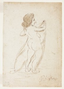 ベールを持つ裸婦 作： Pier Leone Ghezzi