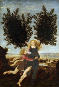 アポロとダフネ 作： Piero del Pollaiolo