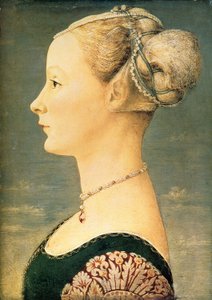 女性の肖像、15世紀後半。 作： Piero del Pollaiuolo