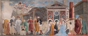 3つの十字架の発見と十字架の検証（『真の十字架の物語』（フレスコ画）より 作： Piero della Francesca