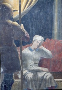 コンスタンティヌスの夢、1464年完成（詳細） 作： Piero della Francesca