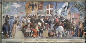 ヘラクリウスの勝利とチョロスの処刑、628年、トゥルークロスサイクル、1464年完成