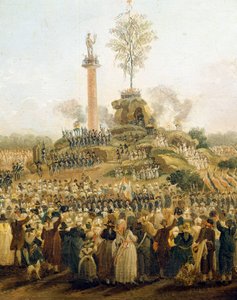 6月8日、シャン・ド・マルスで行われた「至高の存在の祭り」の詳細 作： Pierre Antoine Demachy