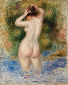 入浴者 作： Pierre-Auguste Renoir