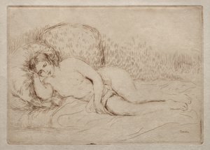 横になっている裸の女性 作： Pierre-Auguste Renoir
