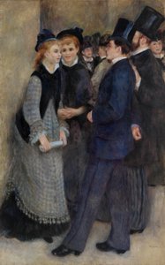 コンサバトリーを出る 作： Pierre-Auguste Renoir