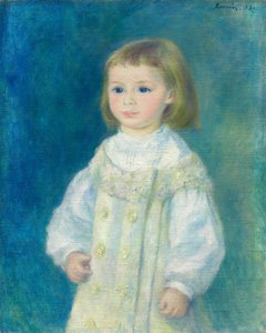 ルーシー・ベラール（白衣の子供） 作： Pierre-Auguste Renoir