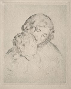 お母さんと子供 作： Pierre-Auguste Renoir