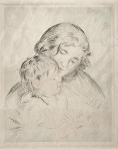 お母さんと子供 作： Pierre-Auguste Renoir