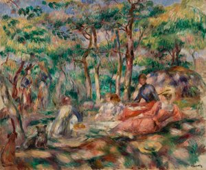 ピクニック（芝生でランチ） 作： Pierre-Auguste Renoir