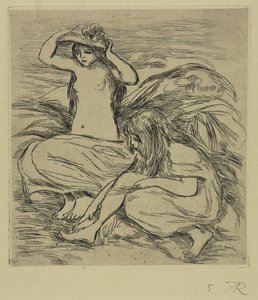 二人の水浴者 作： Pierre-Auguste Renoir