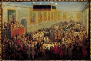 ランスの大司教座聖堂でのルイ15世の聖体拝領 10月25日 作： Pierre Denis Martin