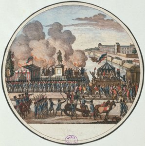 1792年7月22日、危機に瀕した国の布告（1794-1802年頃）（エングレーヴィング 作： Pierre Gabriel Berthault