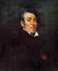 アルフォンス・ド・ラマルティーヌ (1790 - 1869)、フランスの詩人、作家、歴史家、政治家の肖像。 アシル・コシェレの絵画（19世紀） 作： Pierre Achille Coqueret