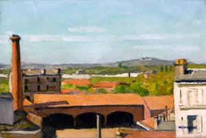 赤い屋根 作： Albert Marquet
