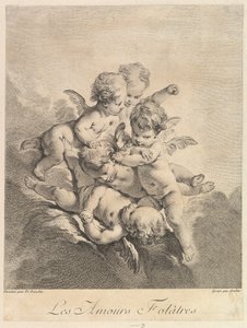 遊んでいる子供たち、1750年。 作： Pierre Alexandre Aveline