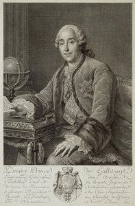 ドミトリー・ミハイロヴィッチ・ゴリツィン王子の肖像 1721-1793, 1762 作： Pierre Alexandre Tardieu