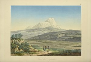 カジャンベの眺め、ブーケの彫刻、アレクサンダー・フォン・フンボルトとアイム・ボンプランの「Vues des Cordillères et Monumens des Peuples Indigènes de l