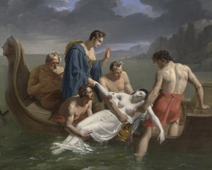 サッポーの死、1819年 作： Pierre Antoine Augustin Vafflard