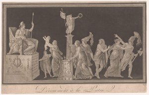 フランスへの献身の寓話 Devouement à la Patrie (オブジェクトのタイトル) 作： Pierre Antoine Demachy