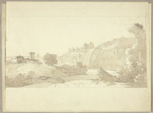 イタリアのパノラマ風景 作： ピエール・アントワーヌ・モンジャン