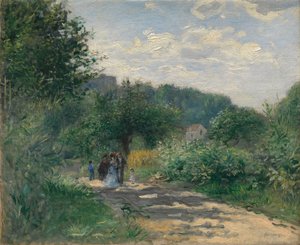 ルーブシエンヌの道路、カリフォルニア州。 1870年。 作： Pierre Auguste Renoir