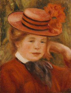赤い帽子の少女、1899年