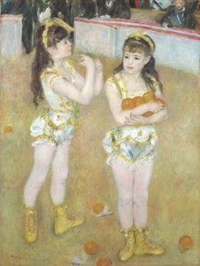 カールフェルナンド、フランシスカ、アンジェリーナヴァルテンベルク、1879年の曲芸師 作： Pierre Auguste Renoir