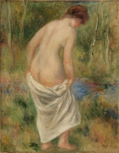 お風呂の後 作： Pierre Auguste Renoir