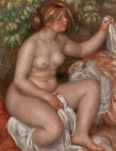 お風呂の後 作： Pierre Auguste Renoir